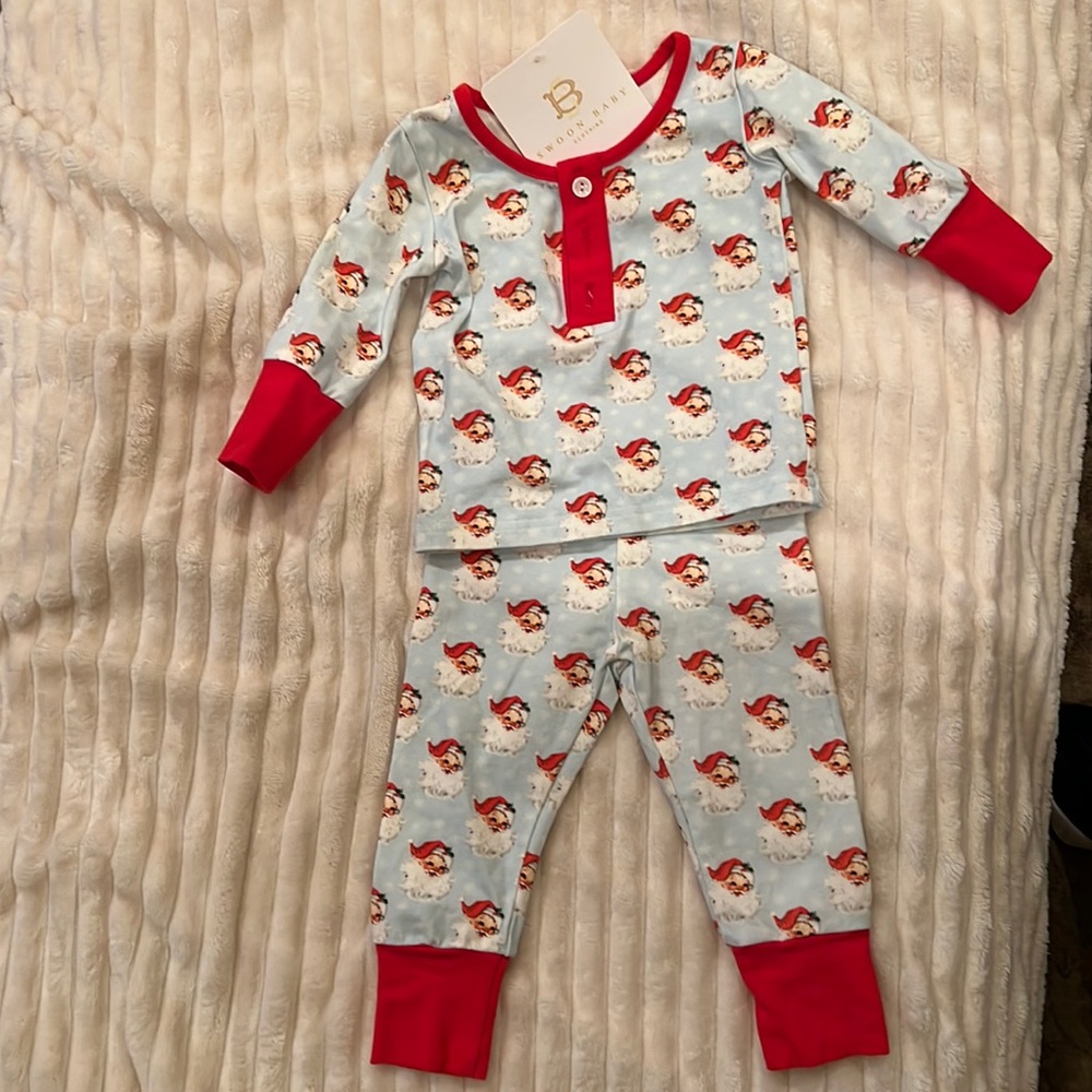 Swoon Baby Vintage Santa Claus pajamas. Unisex